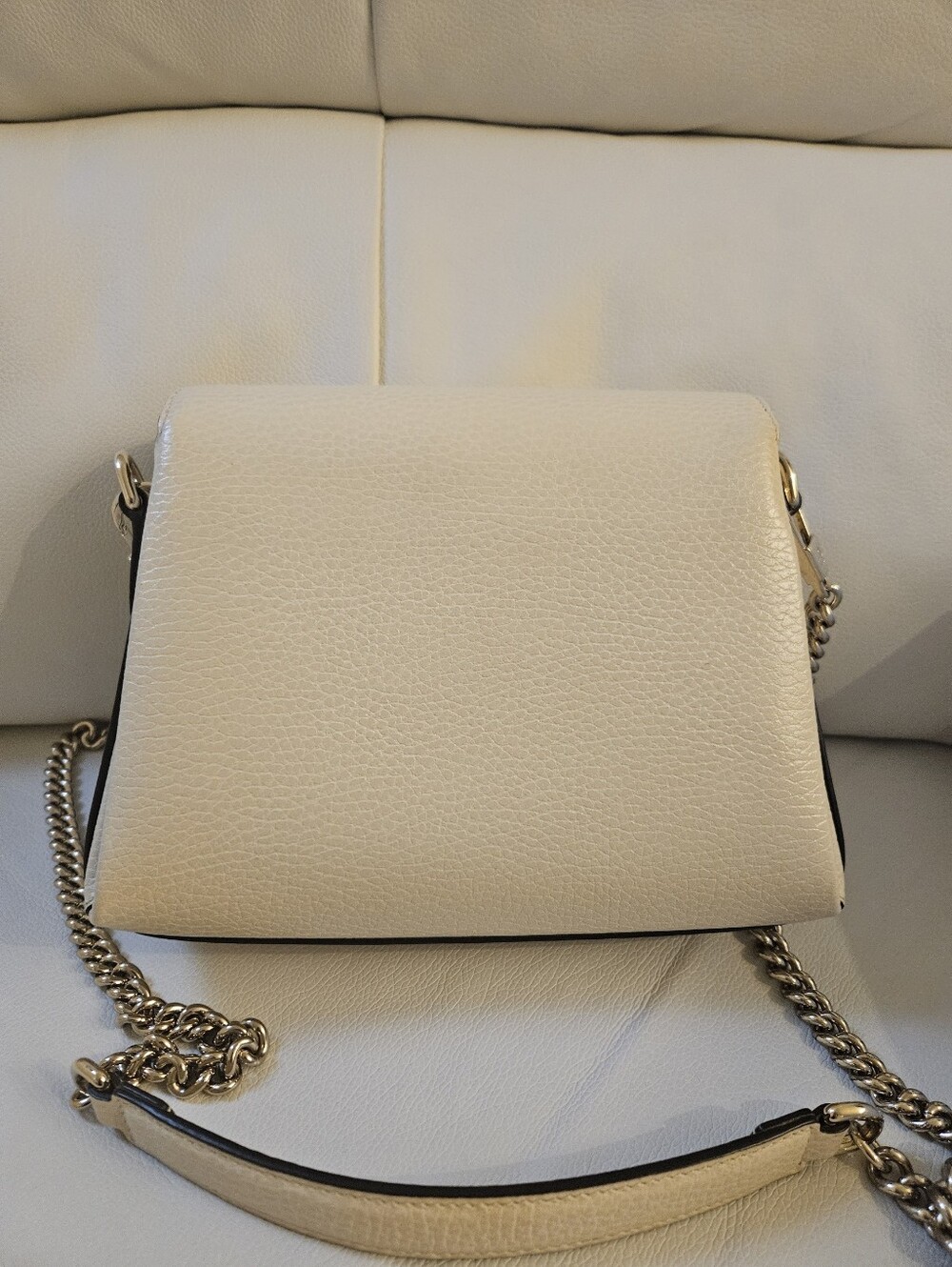Gucci Dollar Calfskin Interlocking G Shoulder Bag – Ivory/Cream - Picture 2 of 11